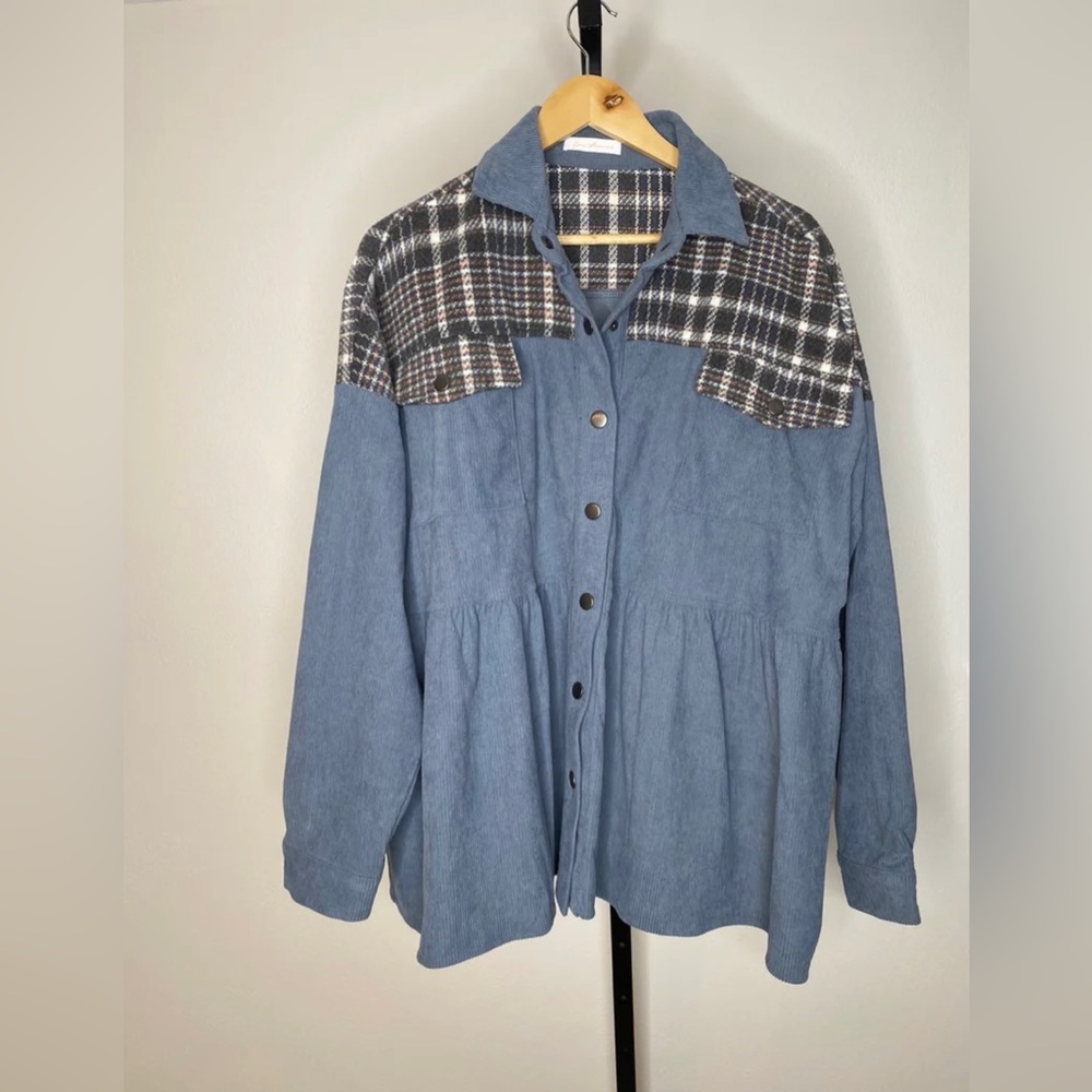 Ces Femme Corduroy Shacket size M